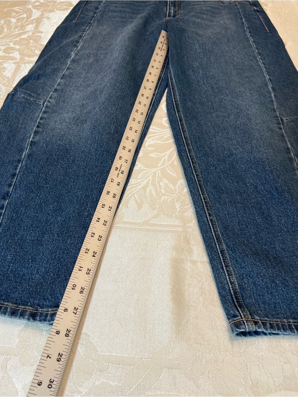 Dark Blue Barrel Size 16 Denim Jeans NWT - Picture 3 of 10